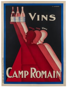 GADOUD, Claude (1905–1991). Vins Camp Romain. Paris: Camis,...