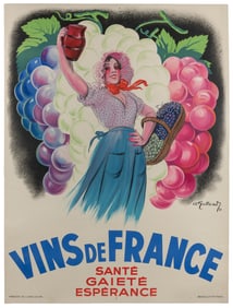 GALLAND, Andre. Vins de France. 1937. Paris: Bedos & Cie. A...