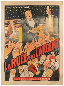 GIRBAL, Gaston (1888 – 1978). La Ruee Vers L’Argent / piece...