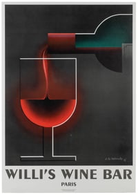 CASSANDRE, A.M. (1901 – 1968). Willi’s Wine Bar. 2005. Fran...