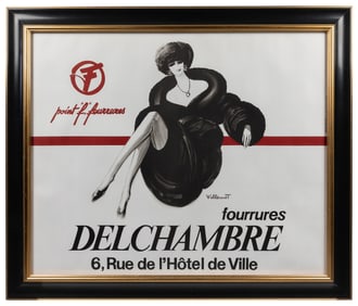 VILLEMOT, Bernard (1911 – 1989). Fourrures Delchambre. Fran...