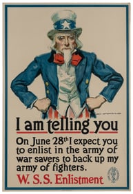 FLAGG, James Montgomery (1877 – 1960). I Am Telling You. 19...