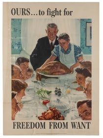 ROCKWELL, Norman (1894 – 1978). Ours to fight for / Freedom...