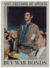 ROCKWELL, Norman (1894 – 1978). Ours to fight for / Freedom...