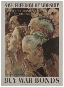 ROCKWELL, Norman (1894 – 1978). Ours to fight for / Freedom...