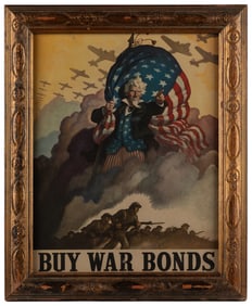 WYETH, N. C. (1882 – 1945). Buy War Bonds. 1942. U.S. Gover...