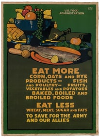 BRITTON, L.N. (1858-1934). Eat More Corn… / U.S. Food Admin...