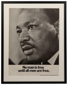 [KING, Martin Luther Jr]. No Man is Free Until All Men are ...