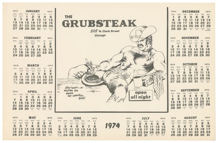 STEPHEN (Dom Orejudos, 1933 – 1991). The Grubsteak calendar...