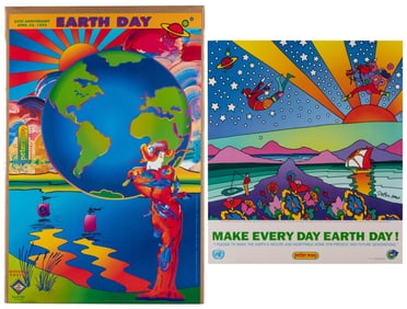 MAX, Peter (b. 1937). Earth Day. Two posters. Including: Ma...