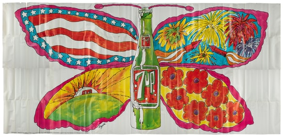 DYPOLD, Pat. 7 UP / Butterfly & Bottle. Circa 1969. The Sev...