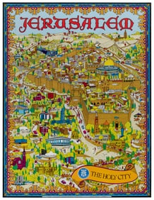 BISHOP, Roy. Jerusalem / The Holy City. 1973. Tel Aviv: Int...