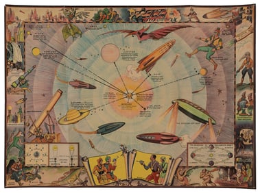 Buck Rogers’ Space World. Hoboken: R.B. Davis, ca. 1940s. P...