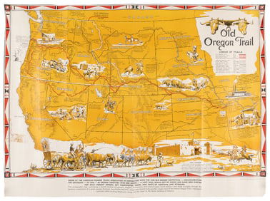 SHOPE, Irvin (1900 – 1977). Old Oregon Trail. 1948. Manches...