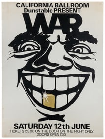 War / California Ballroom Dunstable. 1976. Black and white ...