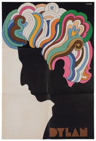 GLASER, Milton (1929-2020). Bob Dylan. 1966. Poster designe...