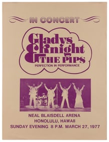 Gladys Knight & the Pips / Neal Blaisdell Arena. Tour poste...
