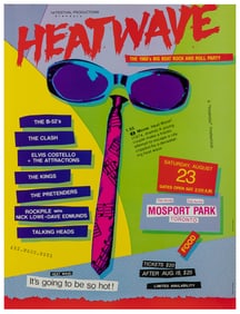 Heatwave Festival / Mosport Park. 1980. Poster for the Heat...