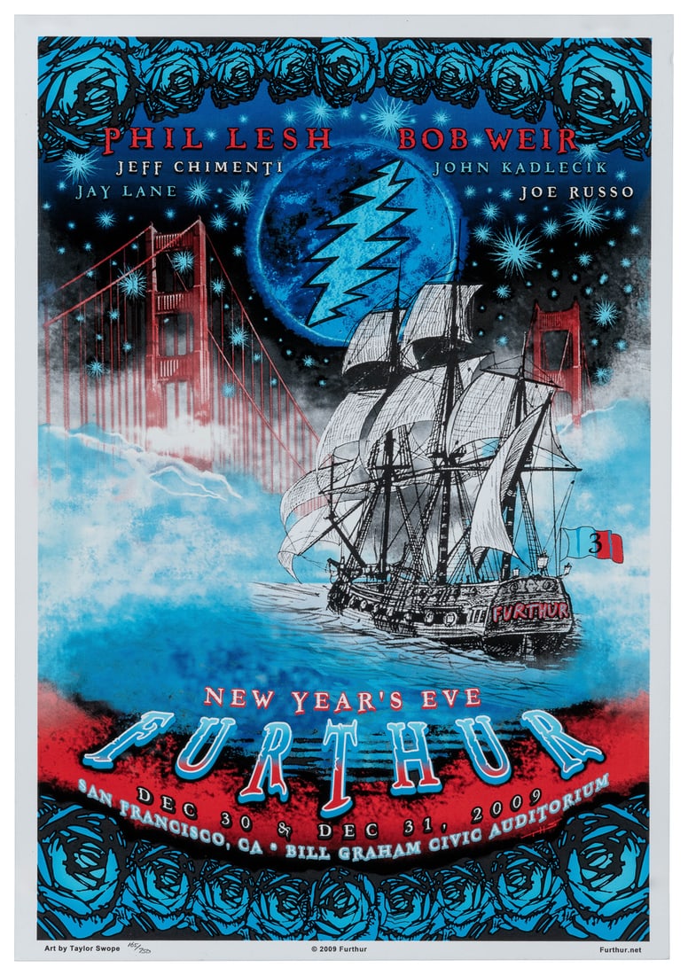 Furthur New Year’s Eve 2009. Concert poster for Furthur fea... (1 of 1)