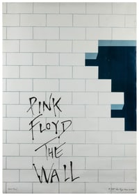 Pink Floyd. The Wall. 1979. Record store promo poster for t...