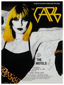 The Cars / Market Square Arena. 1980. Signed concert poster...