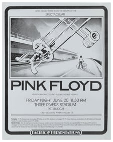 Pink Floyd / Three Rivers Stadium. 1975. Pacific Presentati...