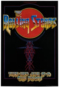 Rolling Stones / Cow Palace. 1975. Bill Graham poster, desi...