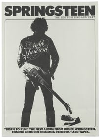Bruce Springsteen The Bottom Line Concert Poster. 1975. Pro...