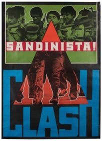 Sandinista. The Clash. 1981. CBS Inc. Lithograph. U.S. prom...