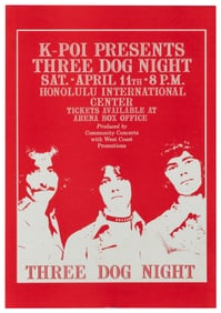 Three Dog Night / Honolulu International Center. 1970. Conc...