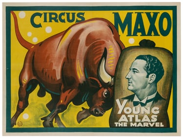 Circus Maxo / Young Atlas the Marvel. 1932. Hamburg: Adolph...