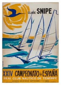 GALARZA. Campeonato de Espana / Clase Snipe. 1965. Tenerife...