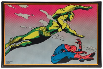 Spiderman and Namor. Marvel Comics/Third Eye, 1971. Blackli...