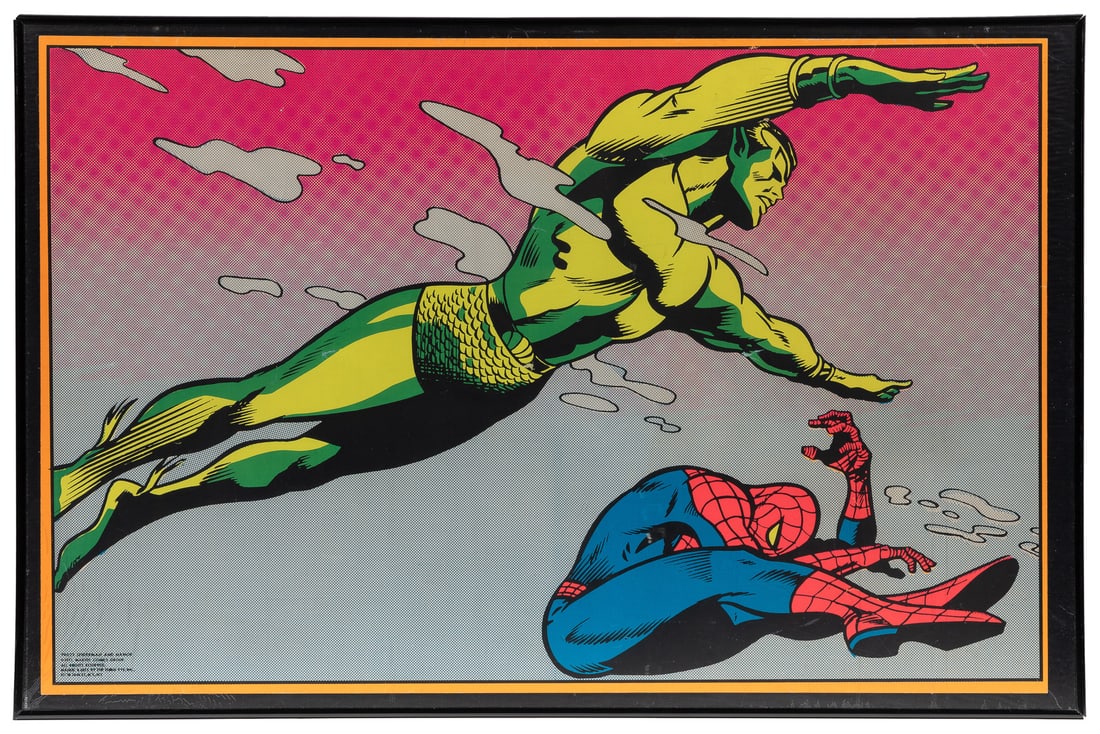 Spiderman and Namor. Marvel Comics/Third Eye, 1971. Blackli... (1 of 1)
