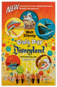 Gala Day at Disneyland. Buena Vista, 1960. One-sheet poster...