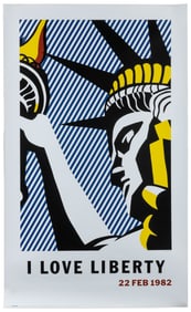 LICHTENSTEIN, Roy (1923 – 1997). I Love Liberty. 1982. Los ...