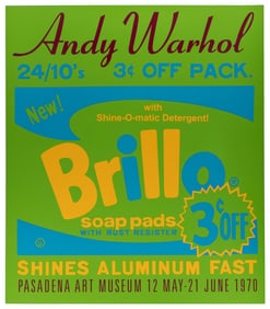 WARHOL, Andy (1928-1987). Brillo Soap Pads. 1970. Screenpri...