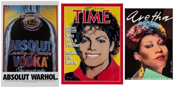 WARHOL, Andy (1928–1987). Group of 3 posters. Including: Ar...