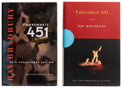 BRADBURY, Ray (1920-2012). Pair of Signed Later Editions of...