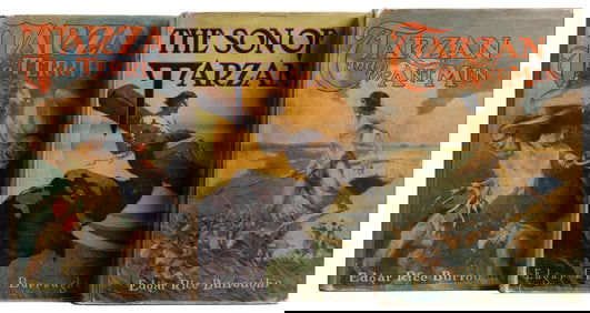 BURROUGHS, Edgar Rice (1875-1950). Trio of Early Tarzan Rep...