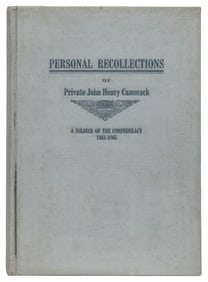 [CIVIL WAR]. CAMMACK, Private John Henry (1843-1920). Perso...
