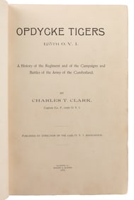 [CIVIL WAR]. CLARK, Captain Charles T. (1845-1912). Opdycke...