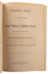 [CIVIL WAR]. HANCOCK, Richard Ramsey. Hancock’s Diary: Or, ...