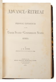 [CIVIL WAR]. HOOD, J. B. (1831-1879). Advance and Retreat. ...