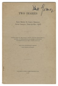[CIVIL WAR]. JERVEY, Susan B. (1840-1926) and ST. J. RAVENE...