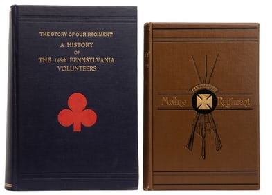 [CIVIL WAR]. Pair of First Edition Regimental Histories, in...