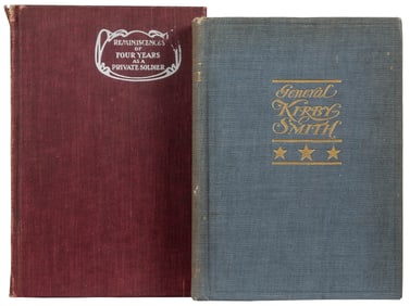 [CIVIL WAR]. Pair of First Edition Military Biographies, in...