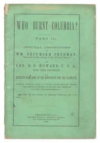[CIVIL WAR]. [SHERMAN, William Tecumseh (1820-1891) and HOW...