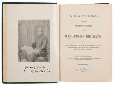 [CIVIL WAR]. [TEXANA]. COLLINS, R. M. Chapters from the Unw...