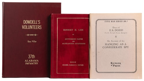 [CIVIL WAR]. Trio of Non-Fiction Signed First Editions, inc...